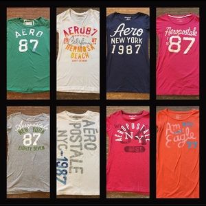 8 Aeropostale/American Eagle size medium t-shirts